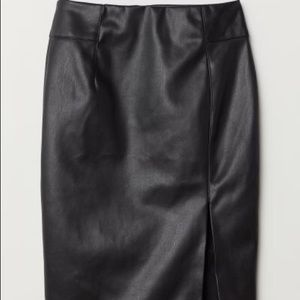 NWT Faux Leather H&M Women’s Skirt
